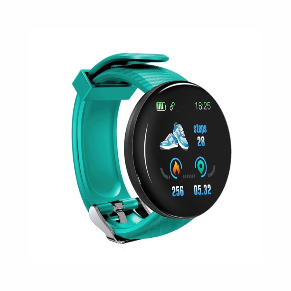 Reloj Smartwatch D18 Redondo Deportivo Hombre Mujer Bluetooth Pasos