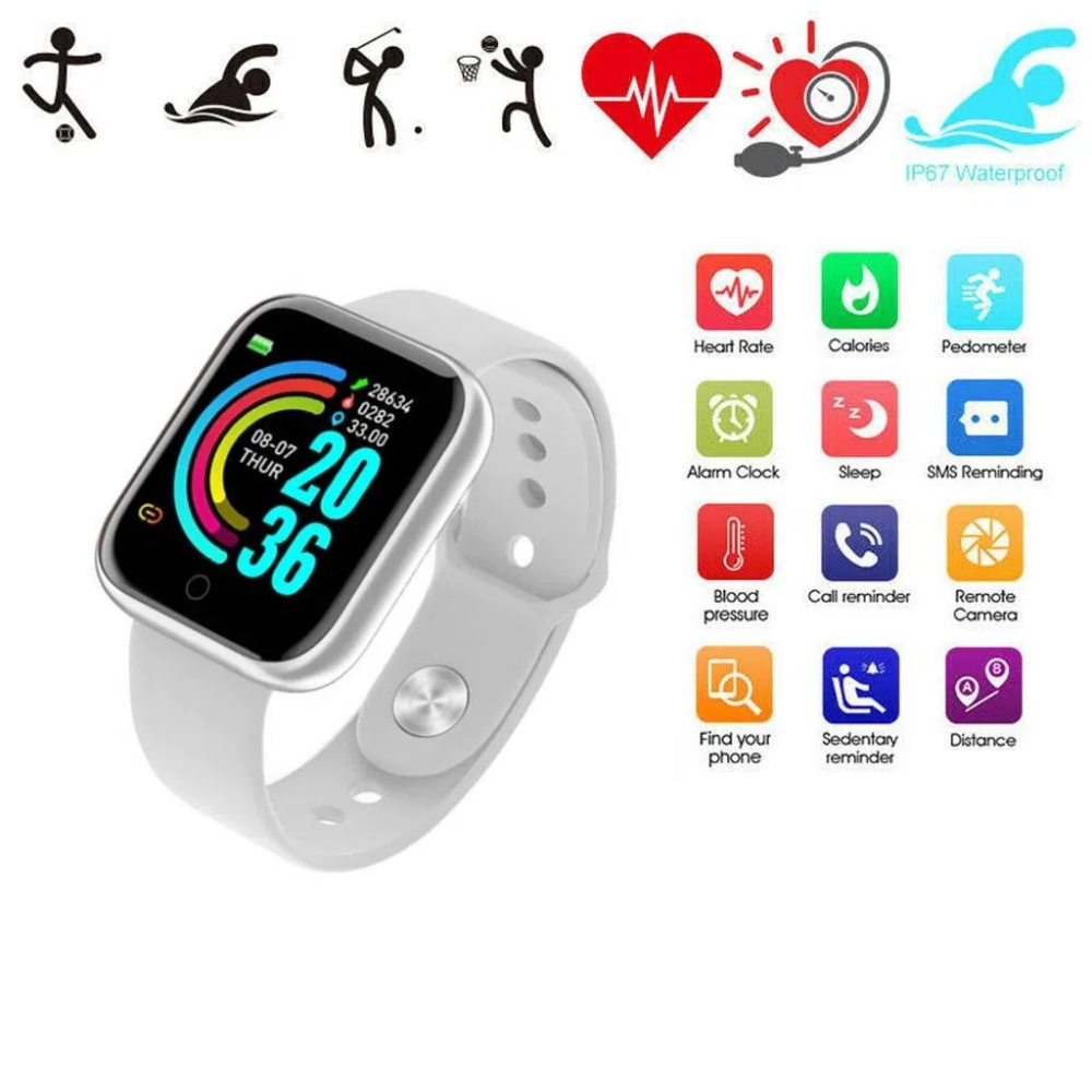 Smartwatch D20 Reloj Inteligente Fitness Pantalla 1.3 Notificaciones