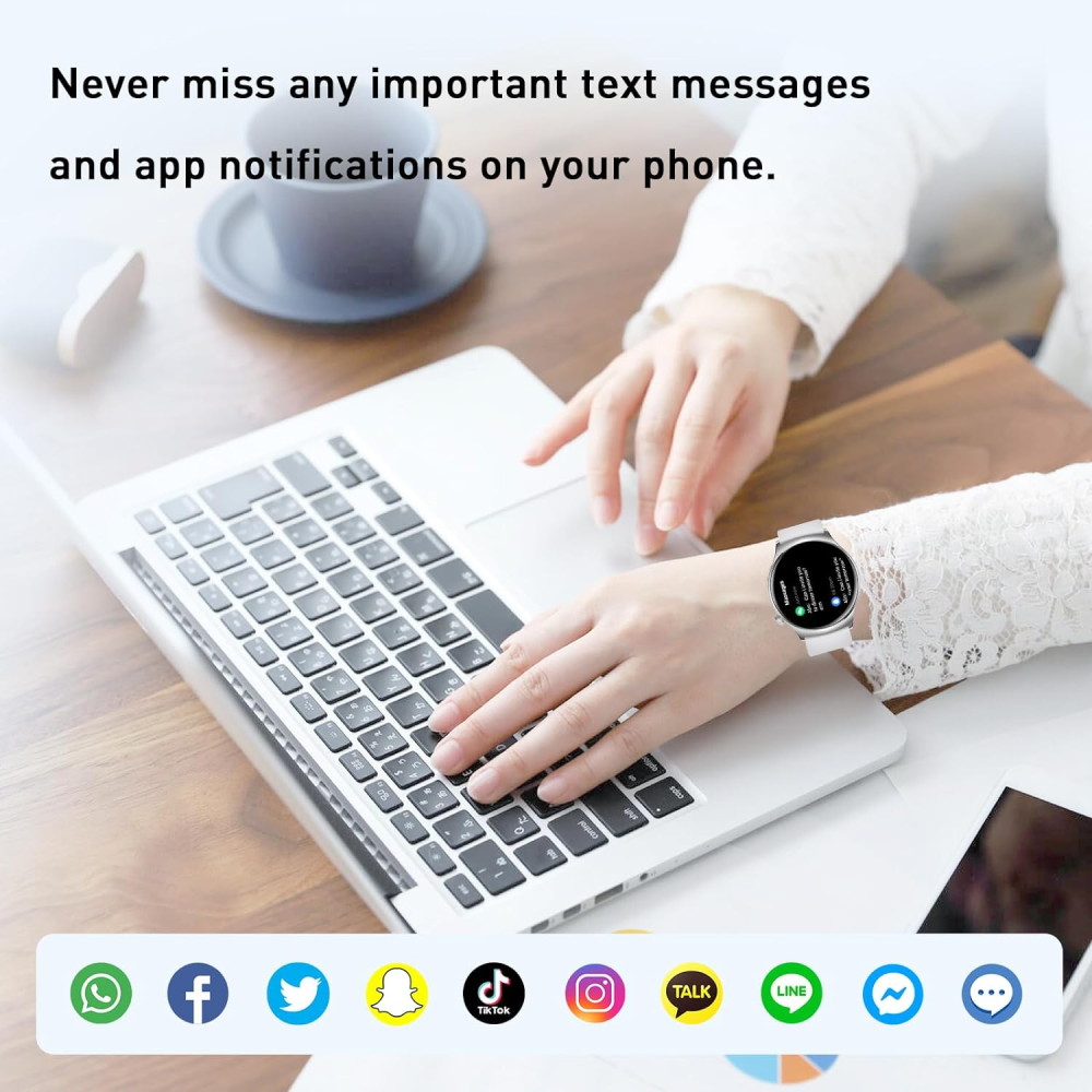 Smartwatch Reloj Inteligente AMOLED HD Llamadas Ritmo Cardíaco Sueño