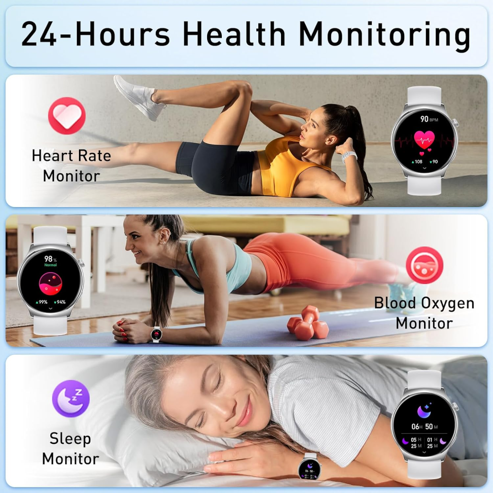 Smartwatch Reloj Inteligente AMOLED HD Llamadas Ritmo Cardíaco Sueño