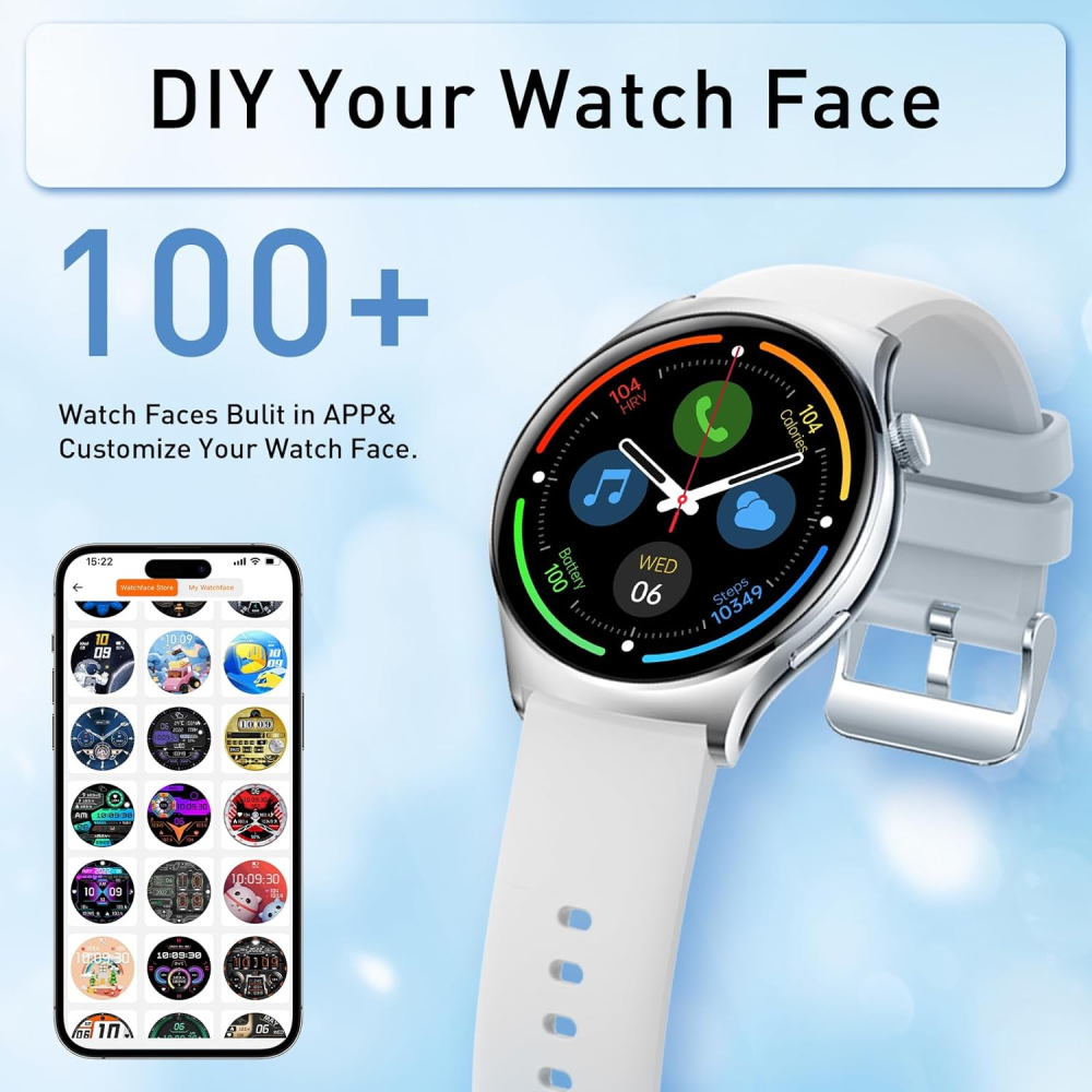 Smartwatch Reloj Inteligente AMOLED HD Llamadas Ritmo Cardíaco Sueño