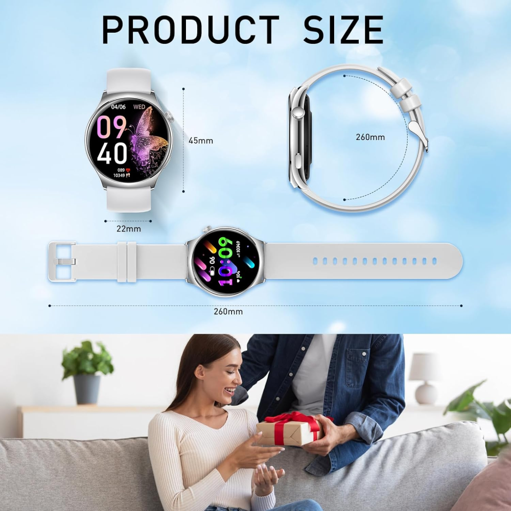 Smartwatch Reloj Inteligente AMOLED HD Llamadas Ritmo Cardíaco Sueño