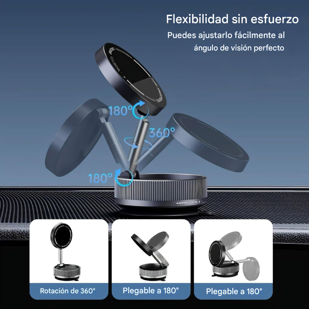 Soporte Celular Magnético Succión Vacío Carro Escritorio Universal