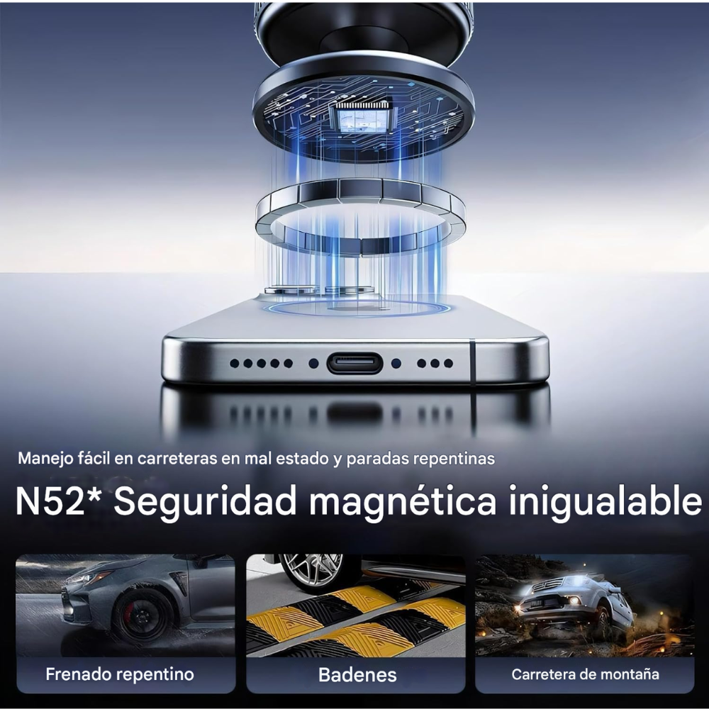 Soporte Celular Magnético Succión Vacío Carro Escritorio Universal