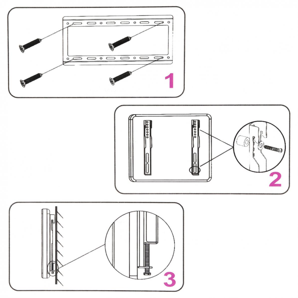 Soporte Pared Fijo Inclinable TV 14 55 Pulgadas 40kg VESA 200
