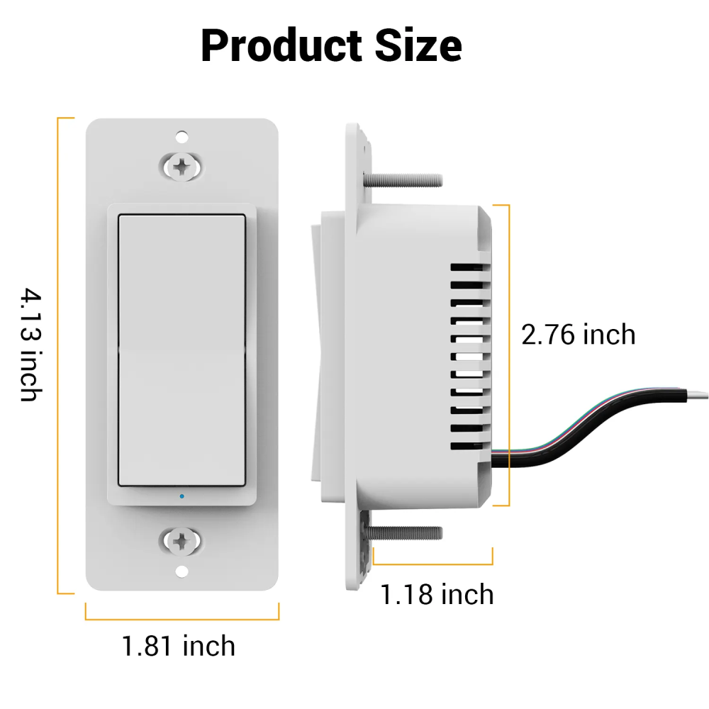 Interruptor Inteligente WiFi Pulsador S128 Alexa Tuya Temporizador