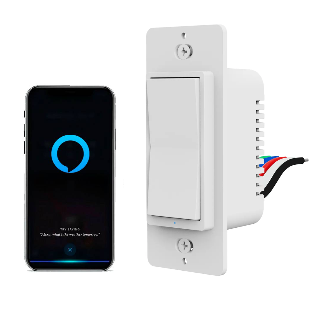Interruptor Inteligente WiFi Pulsador S128 Alexa Tuya Temporizador