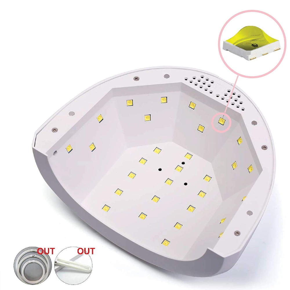 Lámpara UV LED Uñas 48W Sensor Automático Temporizador Secado Gel