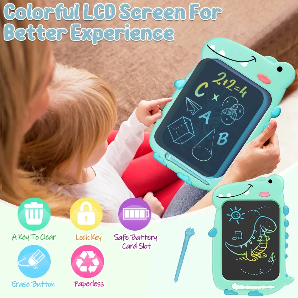 Tablero Mágico LCD Niños Dibujo Escritura 8.5 Pulgadas Animales