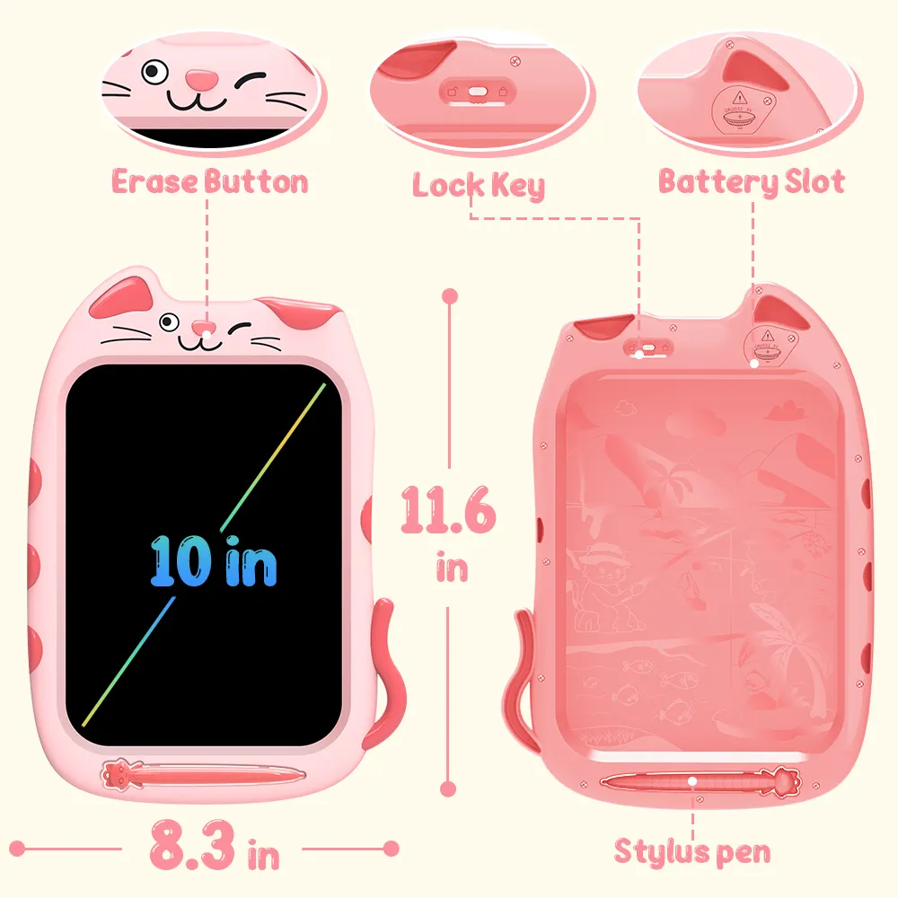 Tablero Mágico LCD Niños Dibujo Escritura 8.5 Pulgadas Animales