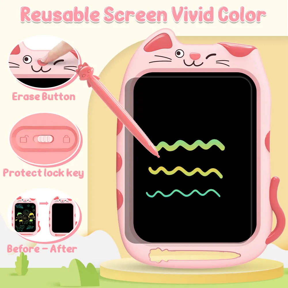 Tablero Mágico LCD Niños Dibujo Escritura 8.5 Pulgadas Animales
