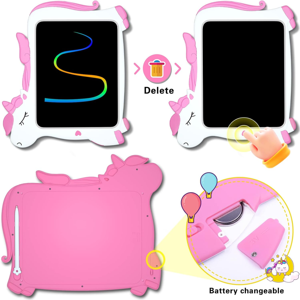 Tablero Mágico LCD Niños Dibujo Escritura 8.5 Pulgadas Animales