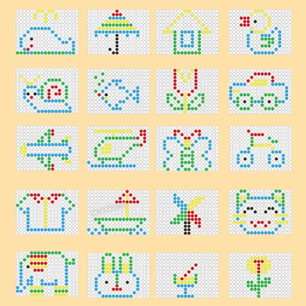 Tablero Magnético Dibujo Niños Didáctico Bolitas Colores 12 Tarjetas