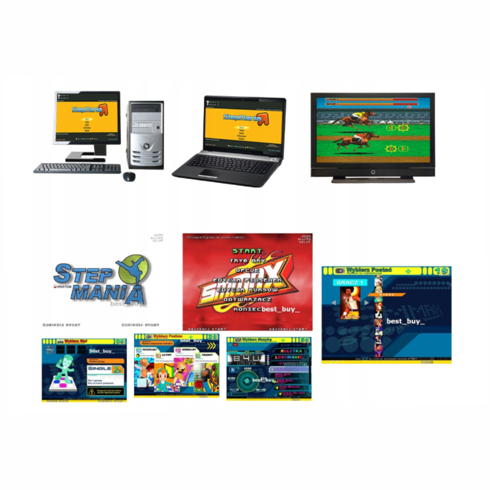 Tapete Baile Antideslizante USB PC TV Juego Música Ejercicio StepMania