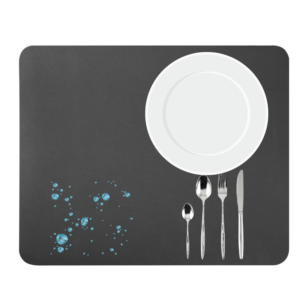 Tapete Absorbente Cocina Escurridor Platos 50x40cm Secado Rápido