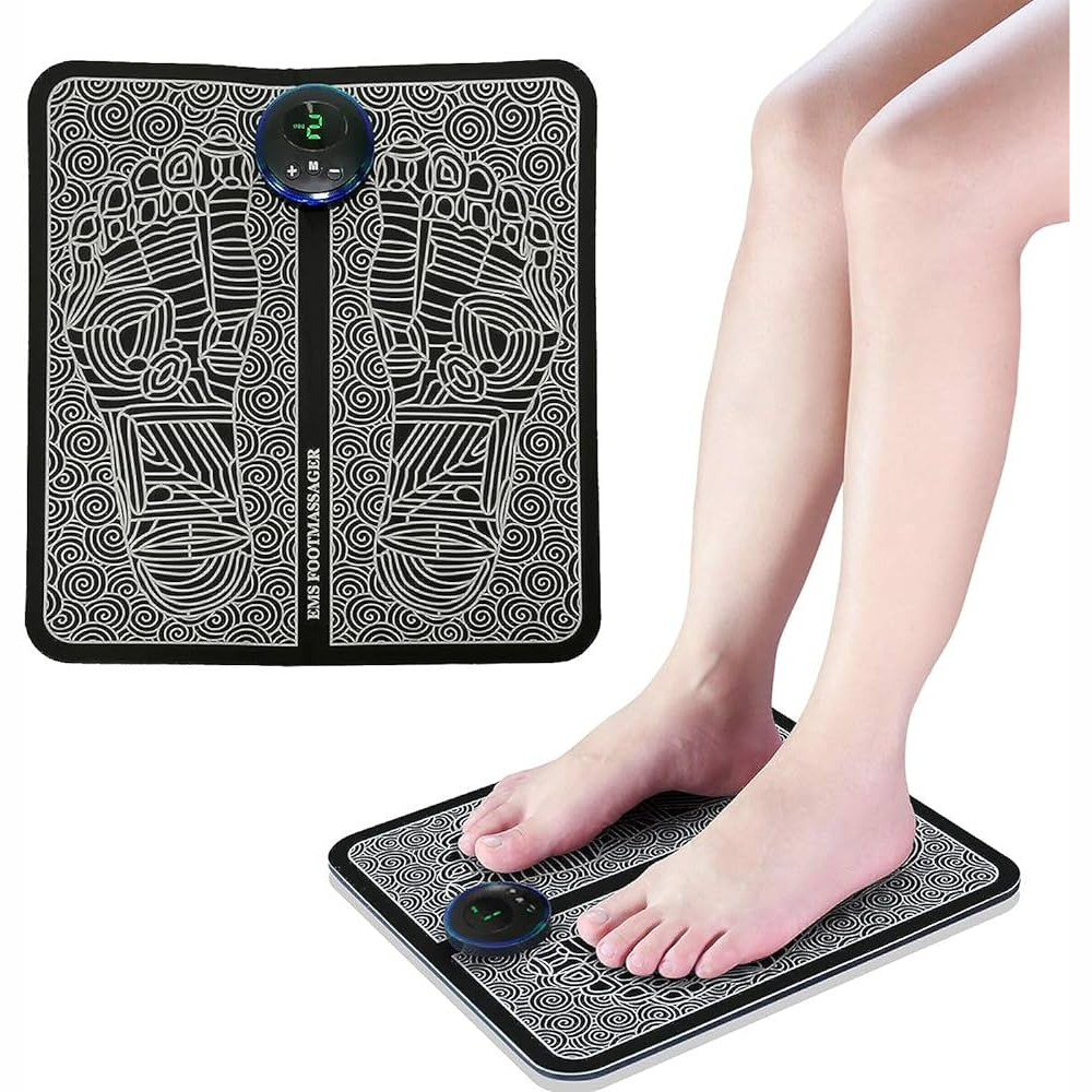 Tapete Masajeador Pies Gimnasia Pasiva Electroestimulador Circulación