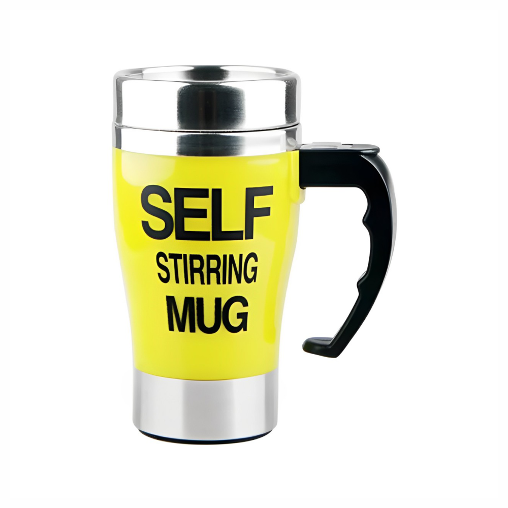 Mug Mezclador Eléctrico Taza Autorevolvente 200ml Acero Café Leche