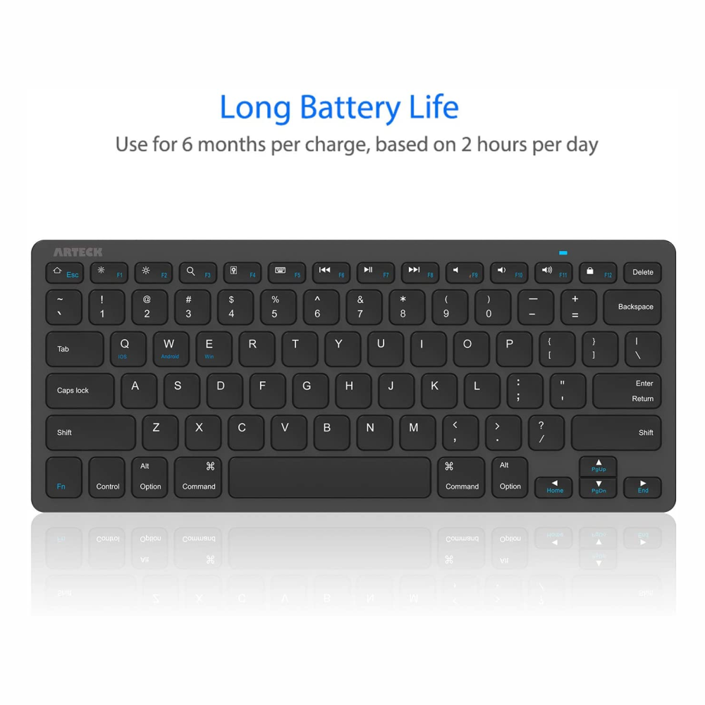 Teclado Bluetooth Inalámbrico Delgado Tablet Celular PC Compatible Mac