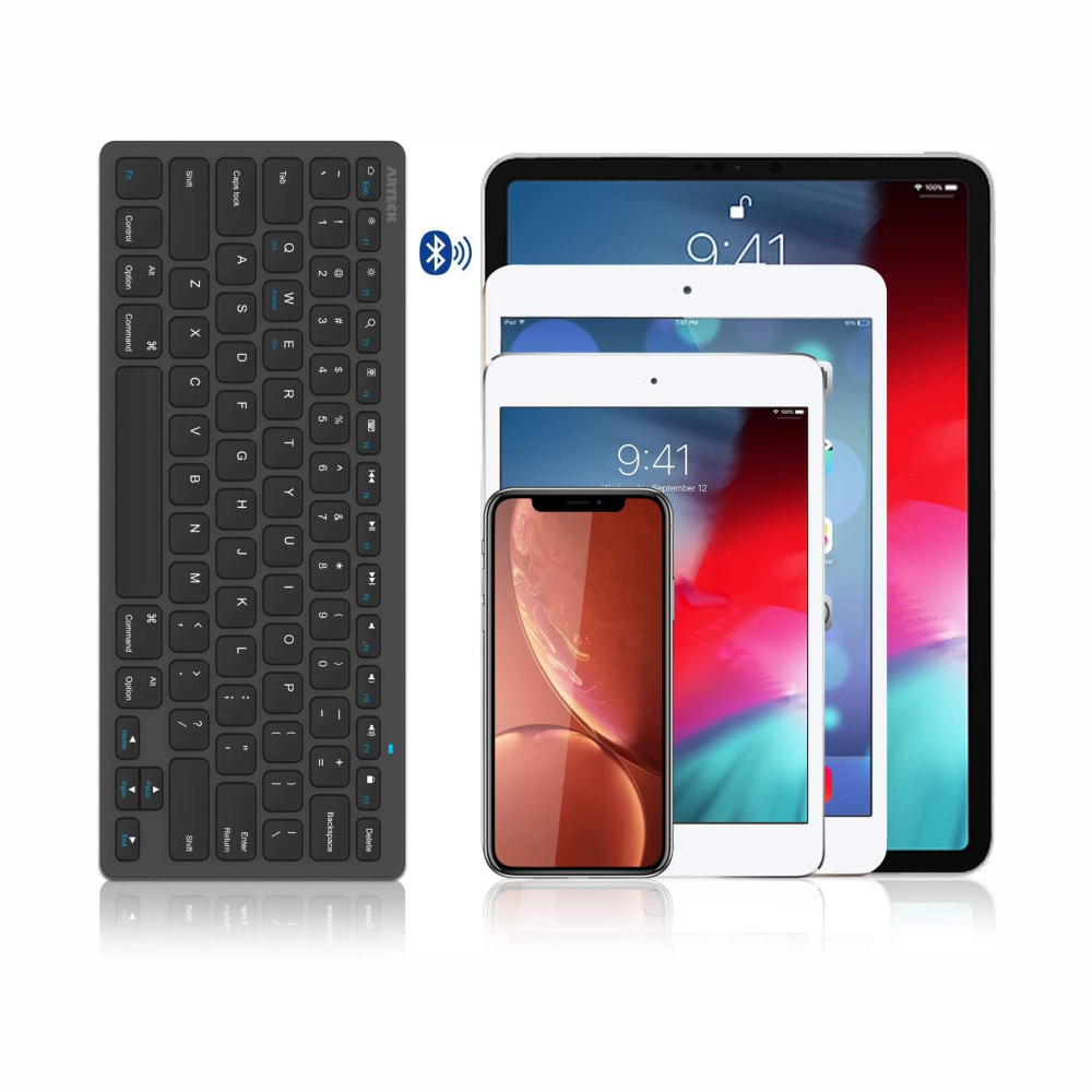 Teclado Bluetooth Inalámbrico Delgado Tablet Celular PC Compatible Mac