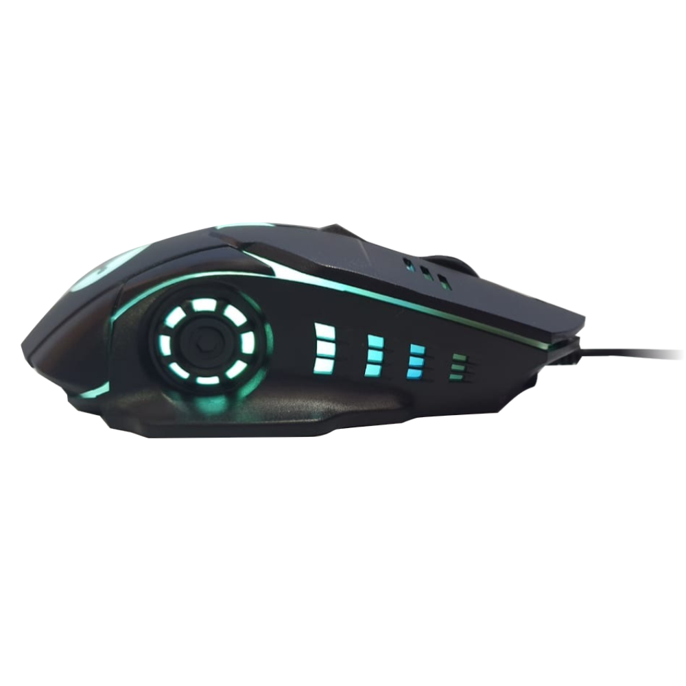Combo Teclado Gamer Iluminación LED Mouse 1600 DPI WB-550 Antiderrame