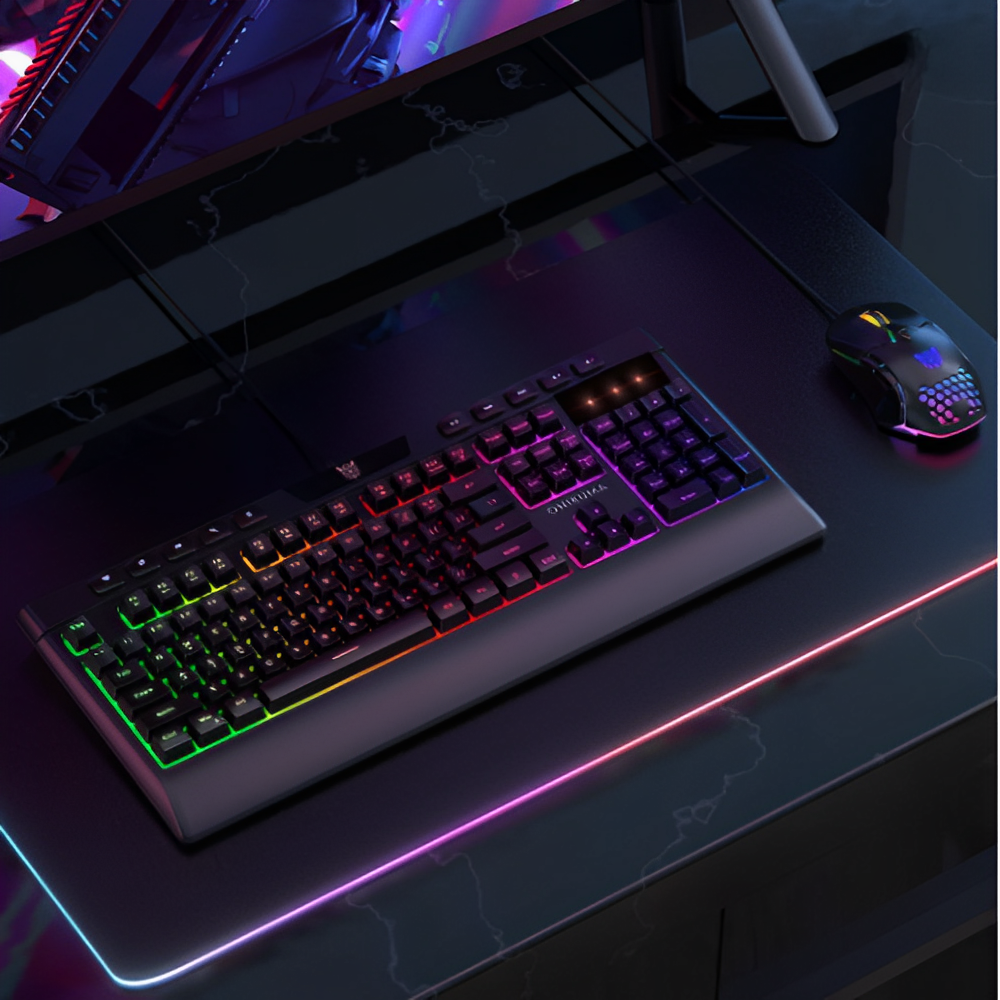 Combo Teclado Mouse Gamer Onikuma G21 Luces RGB USB 6400 DPI PC