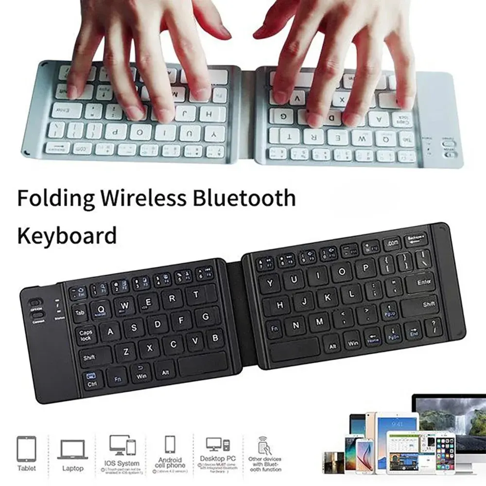 Teclado Plegable Bluetooth Recargable Tecla Ñ Celular Tablet PC Mini