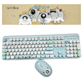 Combo Teclado Mouse Inalámbrico Weibo WB-216 Recargable 2.4GHz Colores