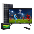 Televisor Solar 32 Pulgadas Batería 60000mAh Panel HDMI USB Finca