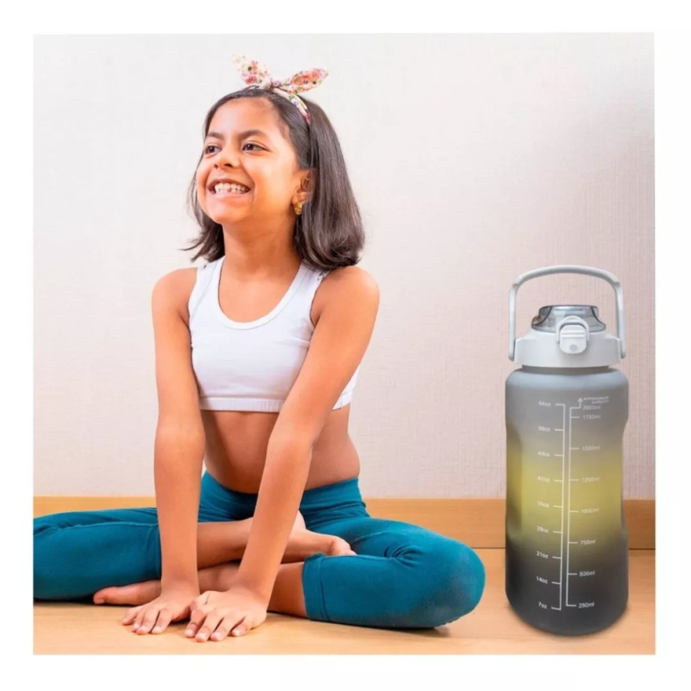 Termo Motivacional Set 3x1 2 Litros 900ml 300ml Frases Horario