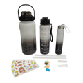 Termo Motivacional Set 3x1 2 Litros 900ml 300ml Frases Horario