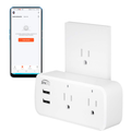 Enchufe Inteligente WiFi Doble 2 USB Alexa Google Home Temporizador