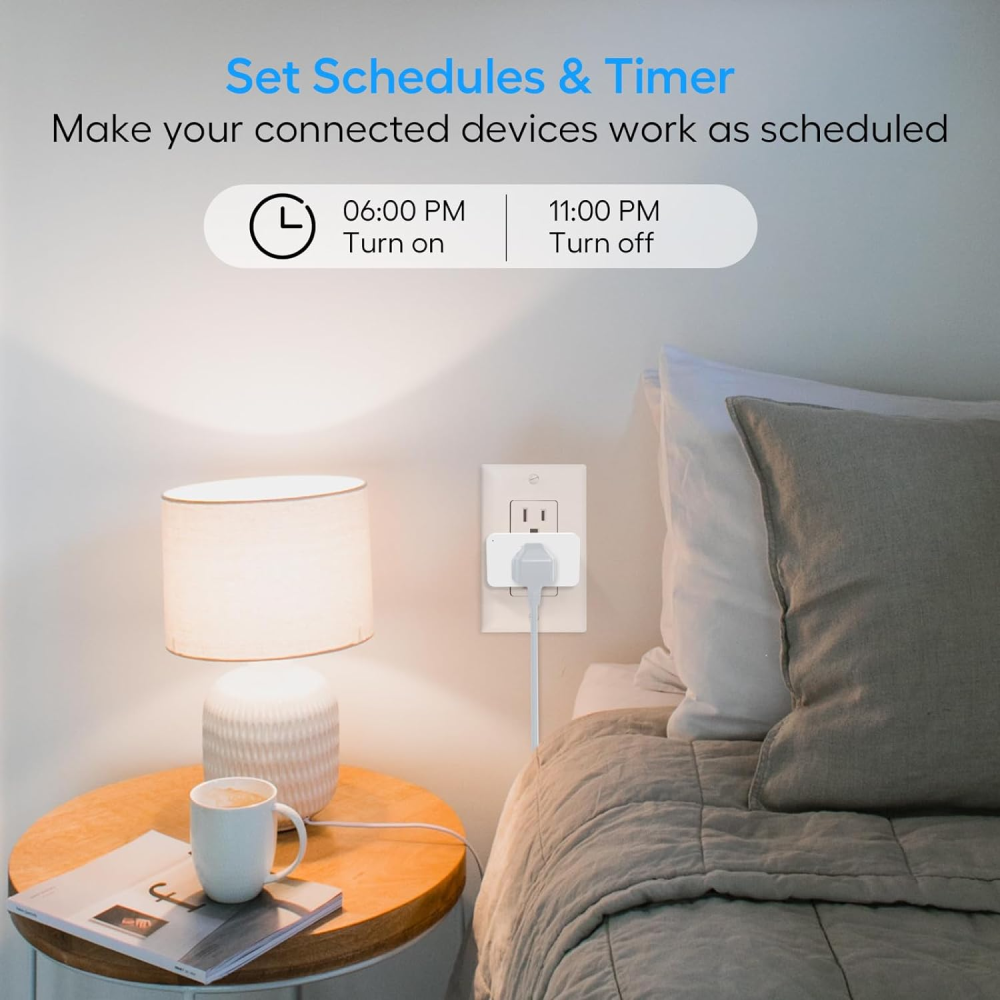 Enchufe Inteligente Smart Plug Alexa Mini 15A Programable Temporizador