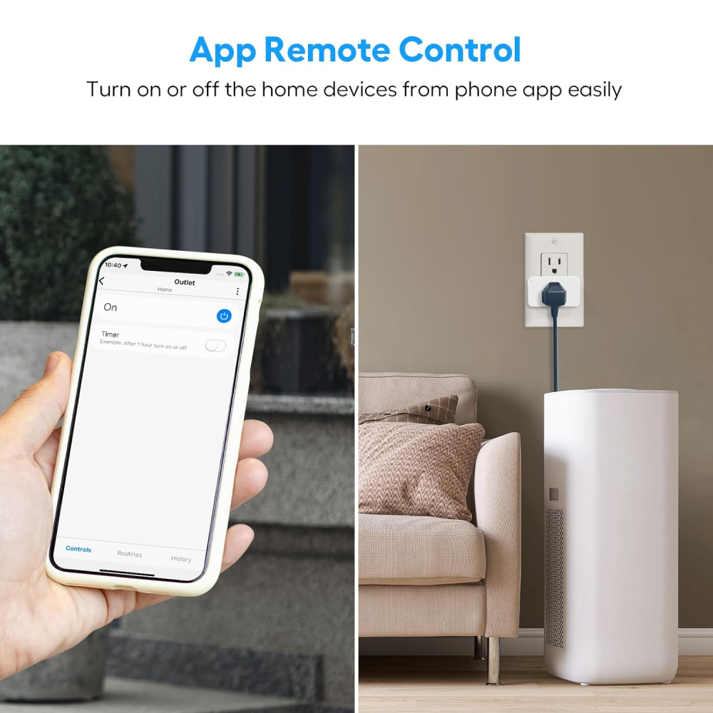 Enchufe Inteligente Smart Plug Alexa Mini 15A Programable Temporizador
