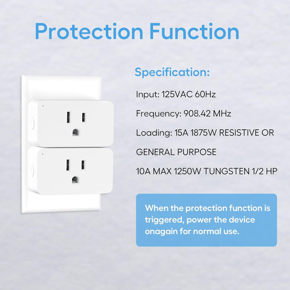 Enchufe Inteligente Smart Plug Alexa Mini 15A Programable Temporizador
