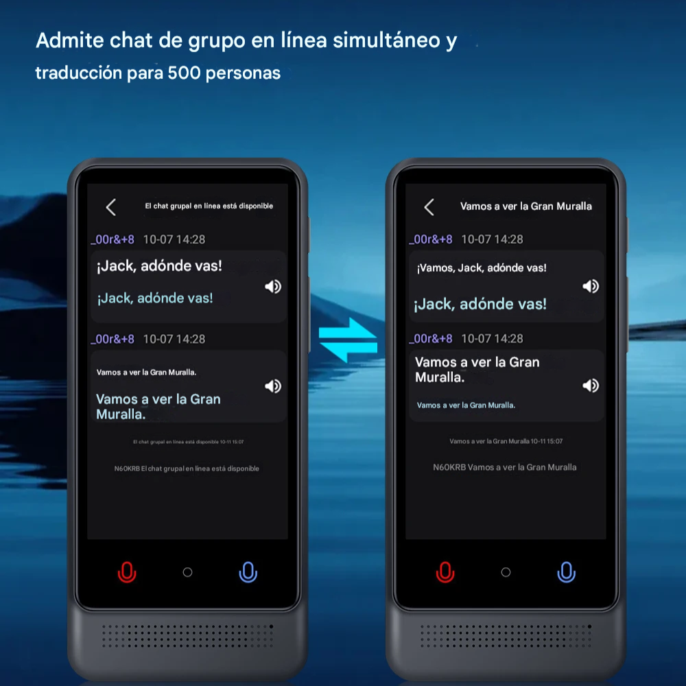 Traductor Voz Inteligente M12 137 Idiomas Offline Cámara 8MP Pantalla