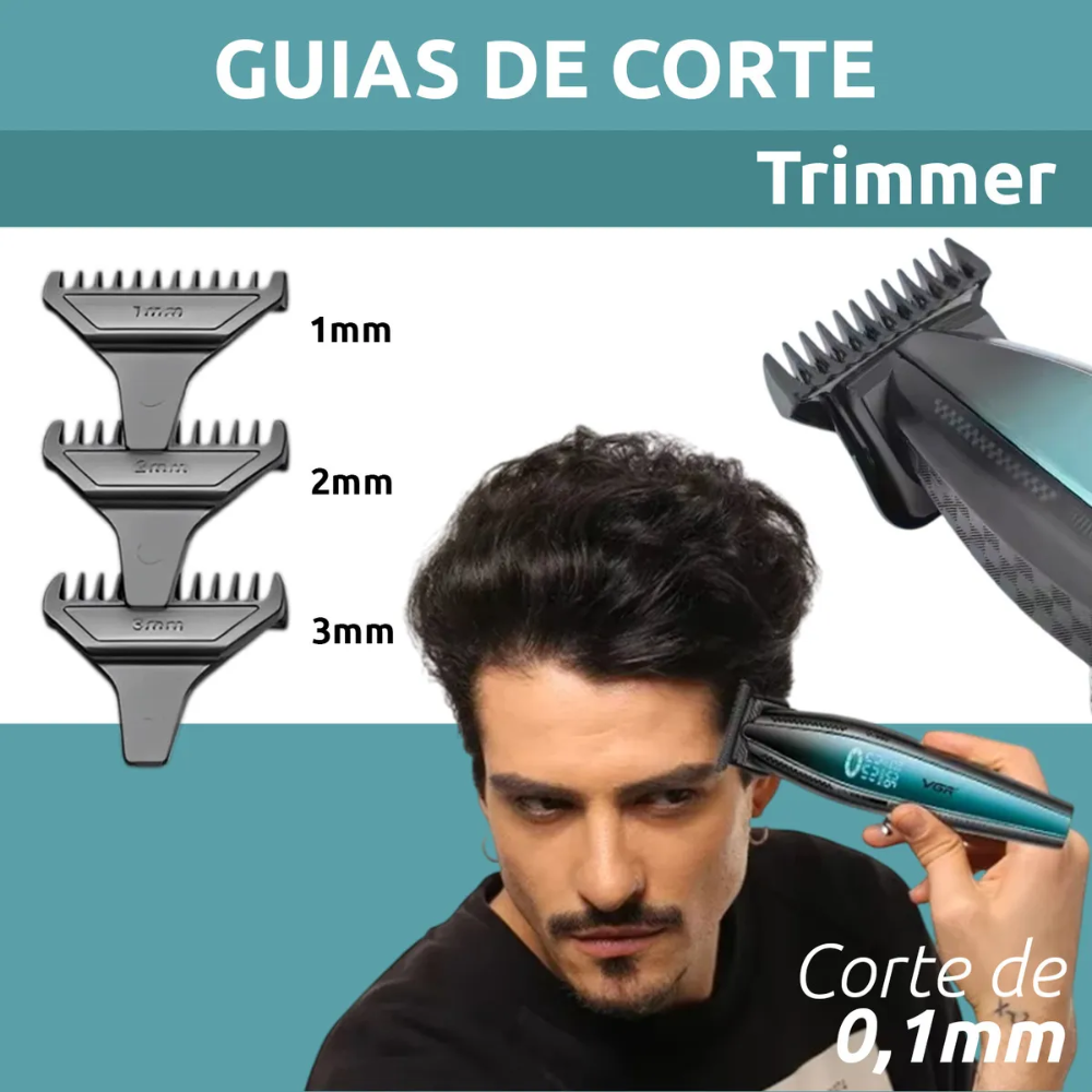 Máquina Patillera VGR V-992 Inalámbrica 9000 RPM Profesional Barbería