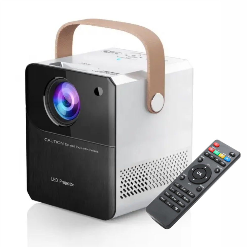 Video Beam Proyector LED Android 9 WiFi 2000 Lúmenes HD 130 Pulgadas