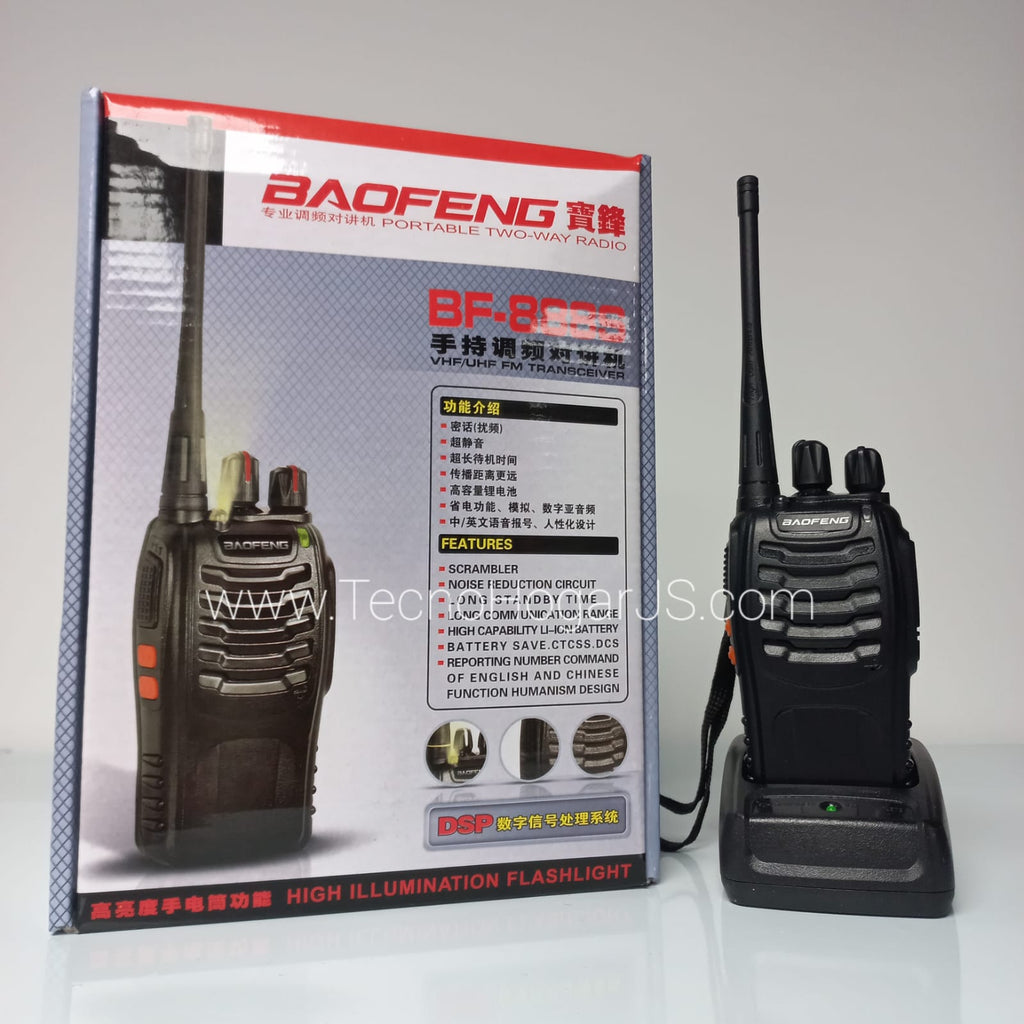 Radio Intercomunicador Baofeng BF-888S UHF Pack 10 Unidades Linterna