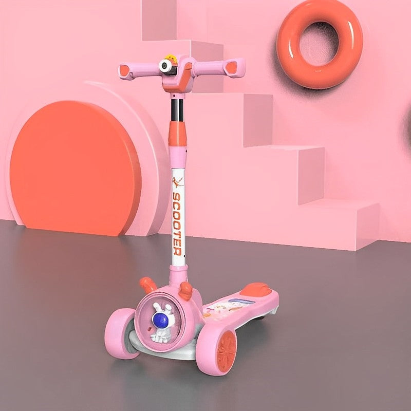 Scooter Monopatín Niños Ajustable Proyector Dibujos Luces LED Música