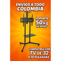 Soporte TV Pedestal Móvil Ruedas 32 70 Pulgadas A1500 Repisa 50kg