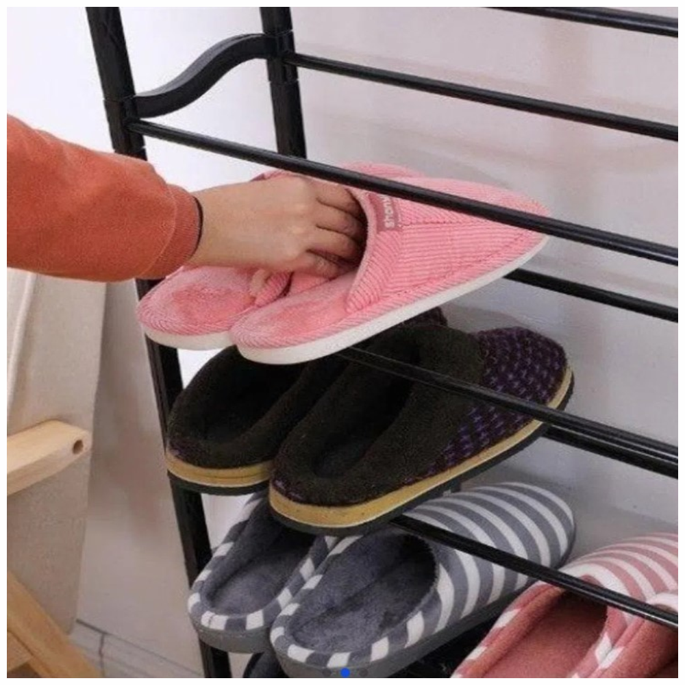 Zapatero Organizador 10 Niveles 30 Pares Minimalista Desarmable Metal