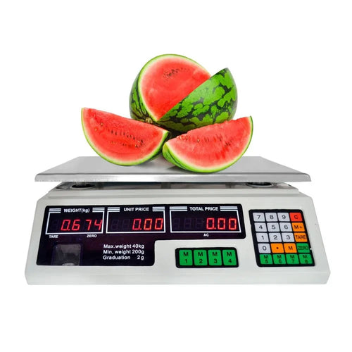 Balanza Gramera Digital Comercial 40kg Precio Peso Recargable Acero