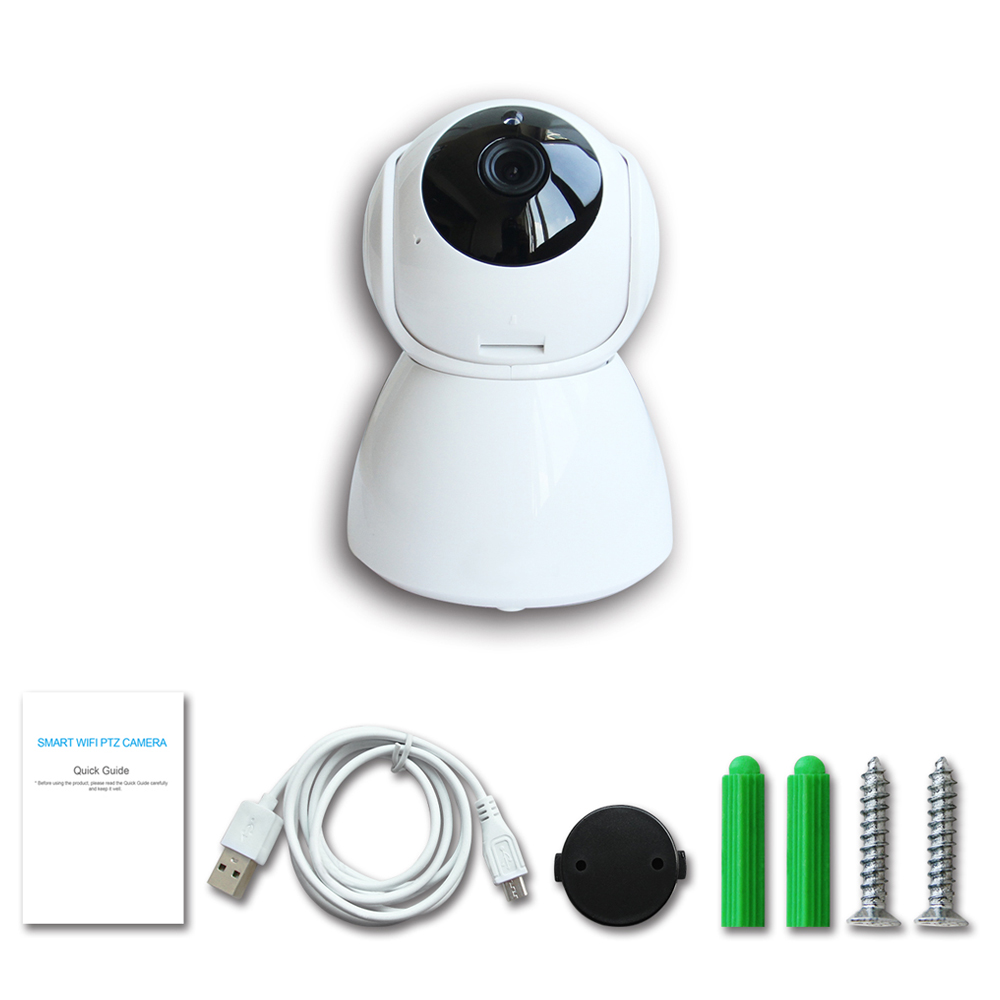 Cámara Seguridad Robótica WiFi 1080P 360 Visión Nocturna V380 Audio