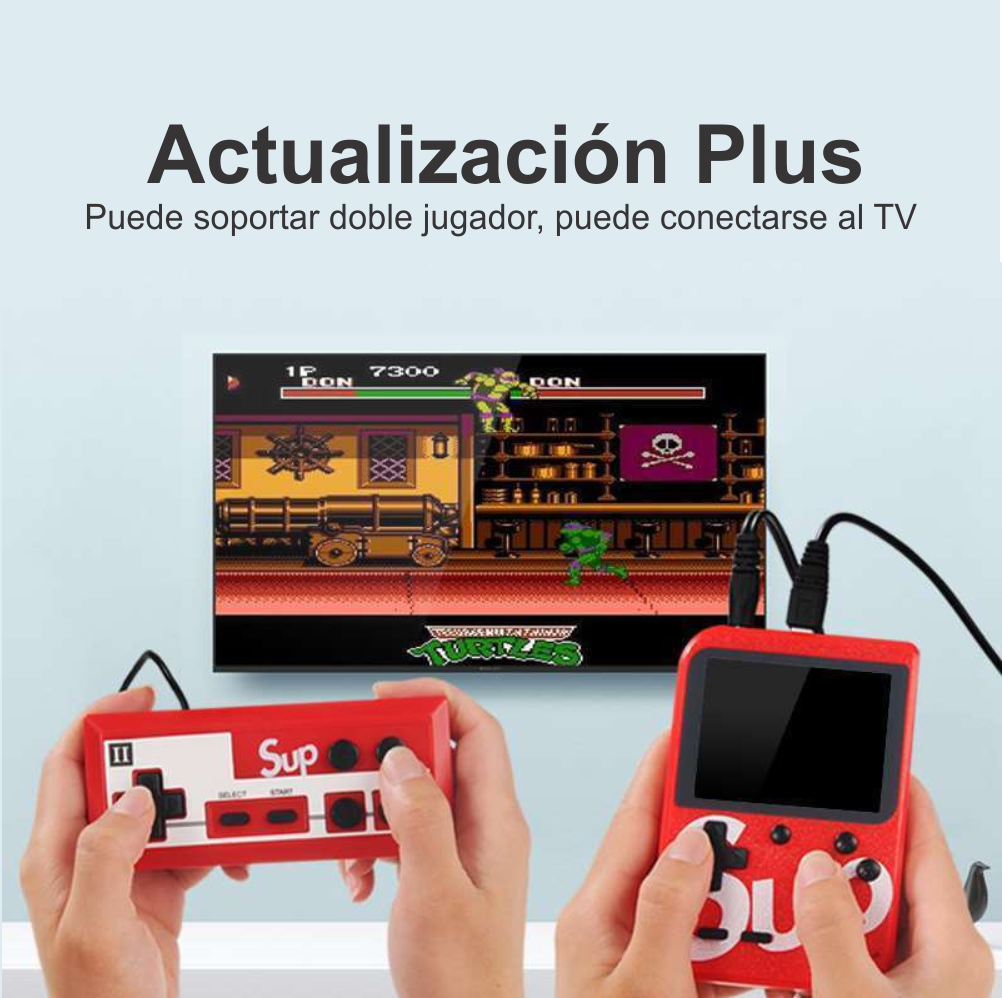 Consola Portátil 400 Juegos Pantalla 3 Pulgadas Salida TV Control