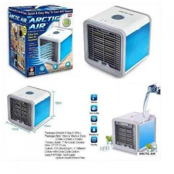 Enfriador Aire Portátil USB Evaporativo 3 Velocidades Luz Nocturna