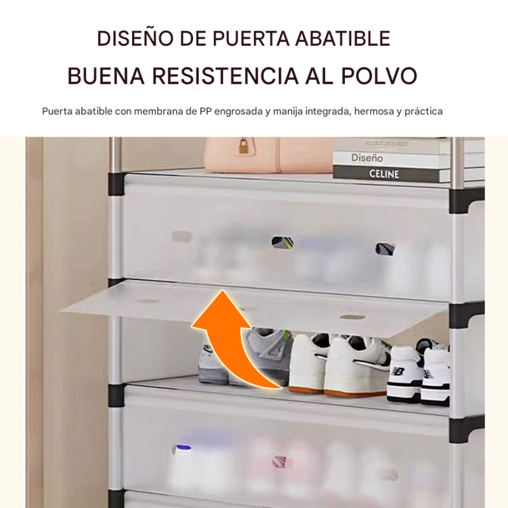 Zapatero Organizador 5 Niveles Doble Color Estante Rack 25 Pares