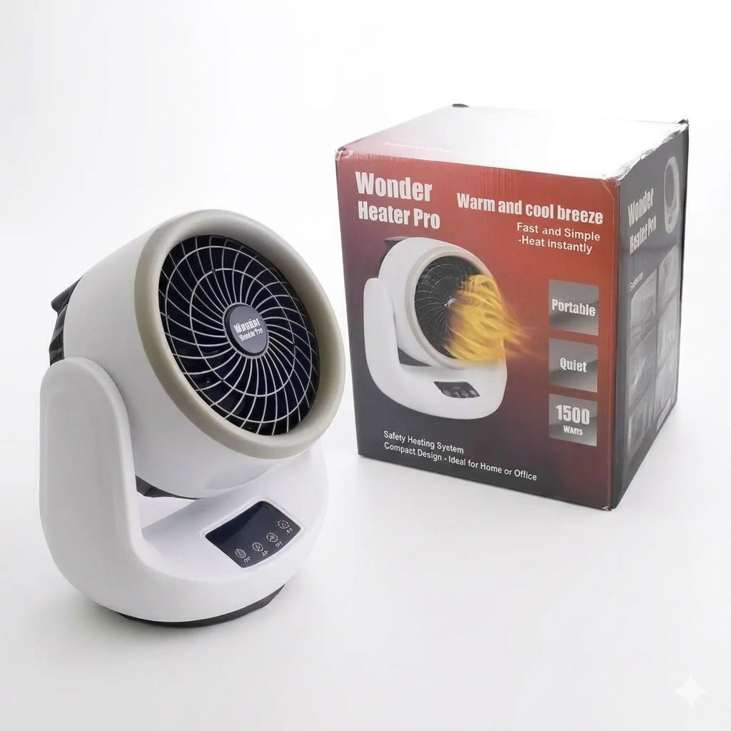 Calentador Ambiente Eléctrico Wonder Heater Pro 1500W Control Remoto