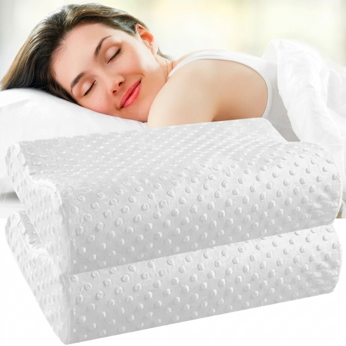 Almohada Memory Foam Aloe Vera Ortopédica Funda Lavable Par 2 Unidades