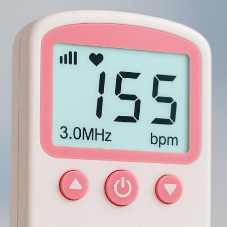Doppler Fetal Monitor Latidos Bebé Ultrasonido Portátil Embarazo