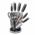 Juego Cuchillos Winsor Acero Inoxidable 9 Piezas Tijeras Afilador Base